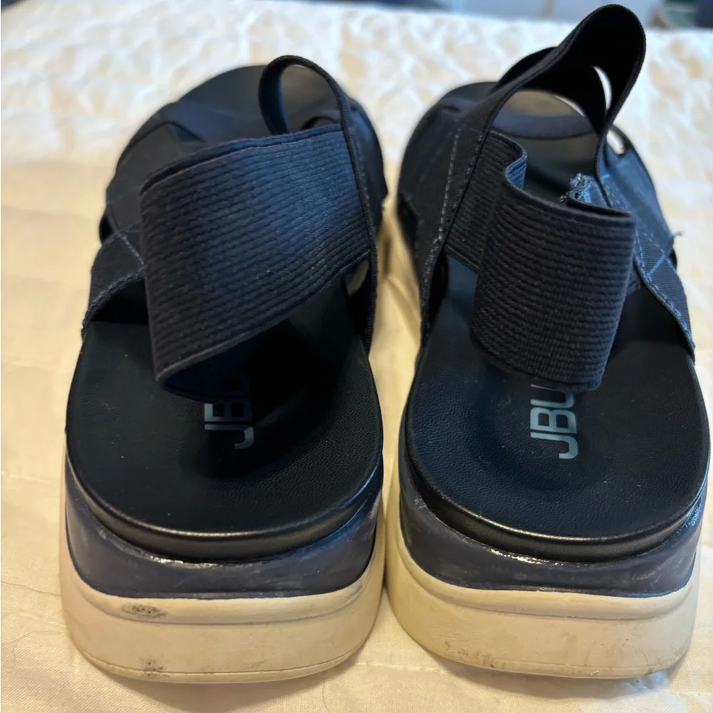 JBU By‎ Jambu Womens Strappy Navy Blue Sandals -AVA- 9.5 EUC